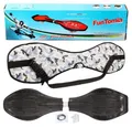 Produktbild: FunTomia Waveboard Waveboard mit Mach1 ABEC-9 Kugellager, LED Rollen & Tragetasche