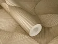 Produktbild: Rasch Vliestapete Art Deco Muster Fächer Grafik Gold Metallic 608243