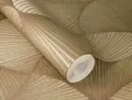 Produktbild: Vliestapete Rasch Art Deco Muster Fächer Grafik Gold Metallic 608243 (4,30€/1qm)
