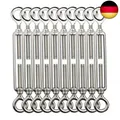 Produktbild: TooTaci M5 Spannschloss Edelstahl,10 Stück Drahtspanner,304 Edelstahl Stahlseil