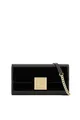 Produktbild: Armani Exchange Woman Liz, patent, Gold Square Logo Cross Body Medium Black