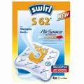 Produktbild: Swirl S 62 MicroPor Plus Staubsaugerbeutel für Siemens, Bosch, 4 Stück + Filter