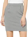 Produktbild: ICHI IHKATE SK Damen Kurzer Rock Minirock mit Stretch und Elastikbund, Größe:M, Farbe:Grey Melange (10020)