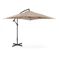 Produktbild: Uniprodo UNI-UMBRELLA-SQ250CR-N | Ampelschirm | Sonnenschirm | Cremefarben | viereckig 250 x 250 cm | neigbar | Gartenschirm | Terrassenschirm | Sonnenschutz für Balkon, Terrasse & Garten
