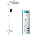 Produktbild: Grohe Vitalio Comfort 250 Duschsystem 26696001 mit Thermostatbatterie für die Wandmontage chrom