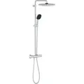 Produktbild: Vitalio Comfort - Duschset Mit Thermostat, 25x25 Cm, 2 Strahlarten, Chrom 26696001 - Grohe