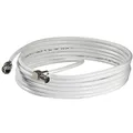 Produktbild: WISI Daten-Anschlusskabel DS 26 0501 mit F-Quick/WICLIC-Winkelstecker – Flexibles Datenkabel, Klasse A, >85dB – Für DVB-T, DVB-T2, DVB-C, DVB-S & DVB-S2 – Ø 5mm, 5m, weiß