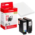 Produktbild: Canon PG-585 / CL-586  schwarz, color Druckerpatronen + Fotopapier, 2er-Set