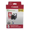 Produktbild: Canon PG-585/CL-586 Tintenpatronen Multipack 2er-Pack Schwarz und Farbe