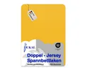 Produktbild: DUKAL Spannbettlaken Spannbettlaken aus hochwertigem DOPPEL-Jersey, 100% Baumwolle, Doppel-Jersey, Gummizug: rundum, (1 Stück), 90x200 - 100x200 cm, mit Spannumrandung, Made in Germany