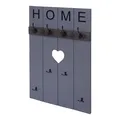 Produktbild: B-Ware Wandgarderobe MCW-C89 Home, Shabby-Look Vintage, 8 Haken grau-blau