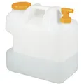 Produktbild: relaxdays Wassertank Wasserkanister mit Hahn, 25 Liter orange|weiß 22 cm x 38 cm x 39 cm