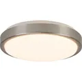 Produktbild: BRILLIANT zeitlose LED Deckenleuchte LIVIUS | runde Deckenlampe  mit Ø 28 cm in silber | 18W 1900 Lumen 3000 Kelvin | Metall/Kunststoff - Silber