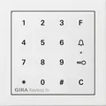 Produktbild: Gira 2605112 Keyless In Codetastatur, Flächenschalter, reinweiß glänzend