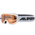 Produktbild: Alpina Piney Kinder-Goggle Skibrille Ski-Brille Schneebrille Winter Weiß/Orange