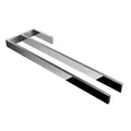 Produktbild: kalb Handtuchhalter Jörn mit zwei Stangen für Waschtisch, Chrom, Aluminium, Länge: 400mm, Höhe: 25mm, Tiefe: 120mm