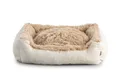 Produktbild: Gutekissen® Shaggy Hundebett Grosse Hunde - Hundekissen Waschbar - Farb- und Größenwahl (S - 65x55, Beige)