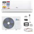 Produktbild: Kältebringer Split Klimaanlage - 9000 BTU (2,6 kW) - Klimagerät mit Heizfunktion, WiFi & App, bis 45qm, sehr leise - Set mit 5m Kupferleitung, Kältemittel R32, Montagematerial