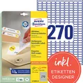 Produktbild: AVERY Zweckform Etiketten L4730REV-25 weiß 17,8 x 10,0 mm, 30 Blatt