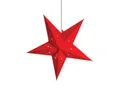 Produktbild: Roter 60cm Weihnachtsstern, Dekostern, faltbar mit Kabel und Schalter, E14, 230V