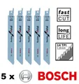 Produktbild: 5x ORIGINAL Bosch S 922 BF Säbelsägeblatt 2608656014 Flexible for Metal S922BF