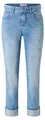 Produktbild: Angels Cira Boho Slim-Fit Jeans mit verkürztem Bein, trendige Waschung Hellgrau