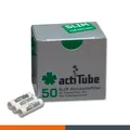 Produktbild: acti Tube Slim 50 Stück Pfeifenfilter Aktivkohle