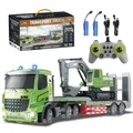Produktbild: RC LKW Spielzeug, 1:12 Ferngesteuerter Truck & Bagger Set mit Lichtern