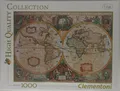 Produktbild: Alte Weltkarte Puzzle 1000 Teile-Clementoni-High Quality-NEU&OVP