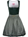 Produktbild: Krüger Dirndl Alisha 50cm Länge | Kurzes Samt-Dirndl Ton-in-Ton | Damen (DE/NL/SE/PL, Numerisch, 34, Regular, Regular, dunkelgrün)