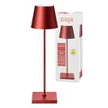 Produktbild: SIGOR Nuindie - Dimmbare LED Akku-Tischlampe Indoor & Outdoor, IP54 spritzwassergeschützt, Höhe 38 cm, aufladbar mit Easy Connect, 12 h Leuchtdauer, kirschrot