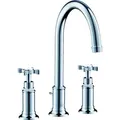 Produktbild: hansgrohe AXOR Montreux 3-Loch Waschtischarmatur 180, Zugstangen-Ablaufgarnitur, 16513000, Farbe: Chrom