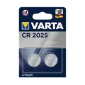 Produktbild: Varta Electronics CR 2025 2er Blister Knopfzelle