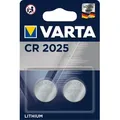 Produktbild: VARTA Knopfzellenbatterie Electronics CR2025 Lithium 2er-Pack - Silber