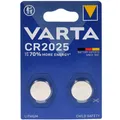 Produktbild: Varta Lithium Knopfzelle CR2025 DL2025 2er Blister 3V  Lithium