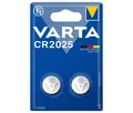 Produktbild: VARTA Professional Electronics Knopfzelle Batterie CR 2025 2er Blister