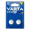 Produktbild: Knopfzelle CR2025 Varta Lithium 3V (2 Stück)
