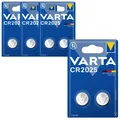 Produktbild: 4x Varta CR2025 CR 2025 Knopfzelle Batterie 3V 2er Blister Lithium