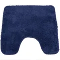Produktbild: NYVI WC Vorleger NYVISpa Lasalle 45x50 cm Navy Mit Ausschnitt - Badvorleger - rutschfest, Saugfähig, Schnell Trocknend, Fußbodenheizung geeignet, Oeko-TEX, Waschbar, Weich