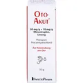 Produktbild: OTOAKUT 50 mg/g + 10 mg/g Ohrentropfen Lösung 10 g