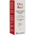 Produktbild: OTOAKUT 50 mg/g + 10 mg/g Ohrentropfen Lösung 10 g PZN 18707705