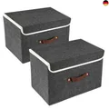 Produktbild: TYEERS Faltbare Aufbewahrungsbox mit Deckel, Stoff, Waschbare, Kisten