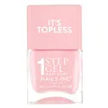 Produktbild: Nails Inc Topless Sabrina (reines Pink) – Gel-Nagellack ohne UV – 1-Schritt-Maniküre mit bis zu 8 Tagen Halt – Schnelltrocknend, vegan & 21-free – Für Kinder & Erwachsene – ohne Base & Top Coat
