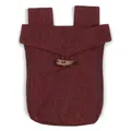 Produktbild: HEMAD Mittelalter-Tasche 100% Baumwolle Gürteltasche Knopf Modell: Widia, Dunkelrot