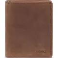 Produktbild: REDOLZ Leder Geldbörse Leather Essentials Wallet Side Flap 8CC Brown braun - Braun