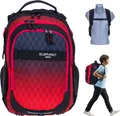 Produktbild: Schulrucksack Elephant Hero Signature Rucksack Jungen Mädchen Schultasche backpack Farbverlauf 12868 Red Cube (Rot Schwarz)