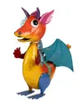 Produktbild: formano Dekofigur Colorful, Wackelkopf, Mehrfarbig, Motiv: Drache