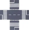 Produktbild: Busch 7074 H0 Straßenkreuzung