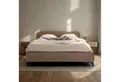 Produktbild: IDIMEX Polsterbett LAVORO, Bett 140x200 cm mit Lattenrost und Stoffbezug, Doppelbett greige