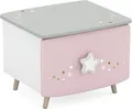 Produktbild: Nachtkommode Himmelssterne #442 rosa/weiß Echtolz + MDF Mädchen Kinderzimmer